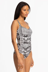 MARYSOL SWEETHEART RUCHED ONE PIECE