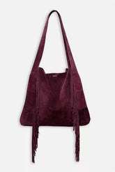 AMARONE ITALIAN SUEDE FRINGE HOBO