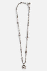 MIXED BEADED PENDANT NECKLACE