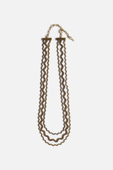 RIC RAC TRIPLE STRAND NECKLACE