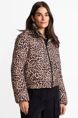 DIAMOND QUILTED CROPPED PUFFER