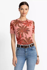ELEANOR SHORT SLEEVE MESH TEE