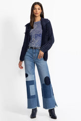 THE PATCHED STRAIGHT FLARE JEAN