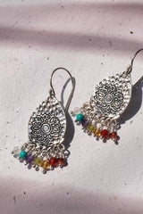 CHAKRA DROP DANGLE EARRINGS