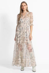JULIA TIERED MAXI DRESS