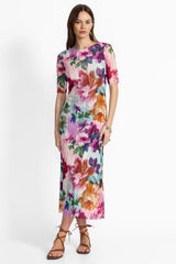 ASTRID MESH MIDI DRESS