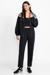 BEE ACTIVE TUXEDO STRIPE TRAVELER PANT
