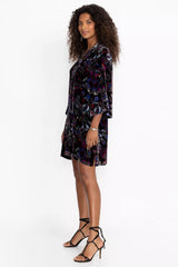TIE FRONT KIMONO DRESS