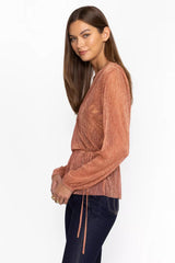 DUFFIE WRAP BLOUSE