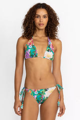 PEACOCK GOZA STRING BIKINI TOP