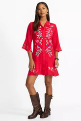 TIERED FLOUNCE DRESS