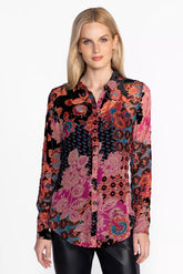 YRENE BURNOUT BLOUSE