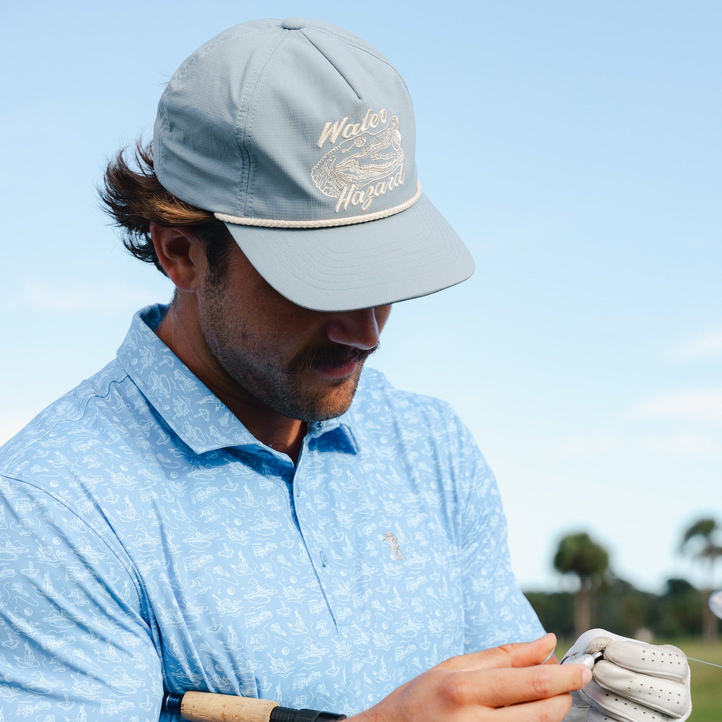 AFTCO Fairwaves Trucker Hat Captains Blue