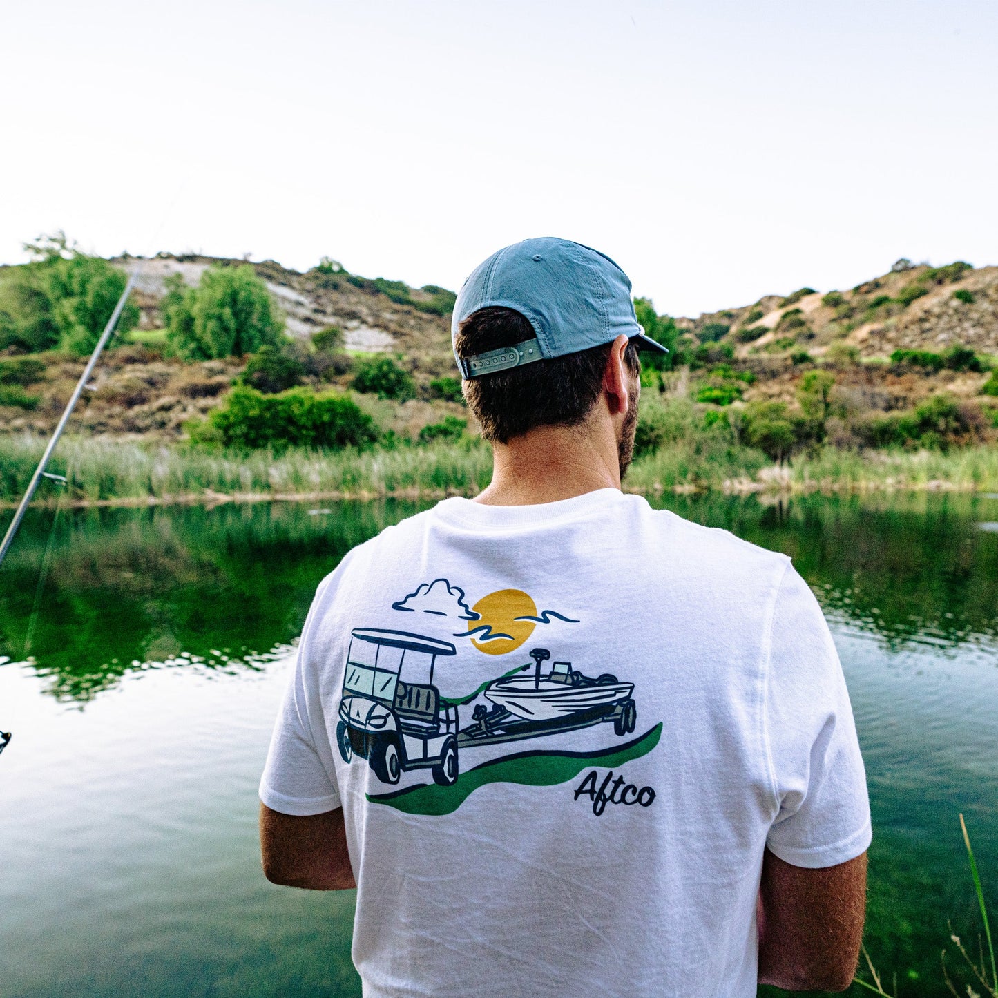 AFTCO Fairwaves Trailer SS T-Shirt Clearwater