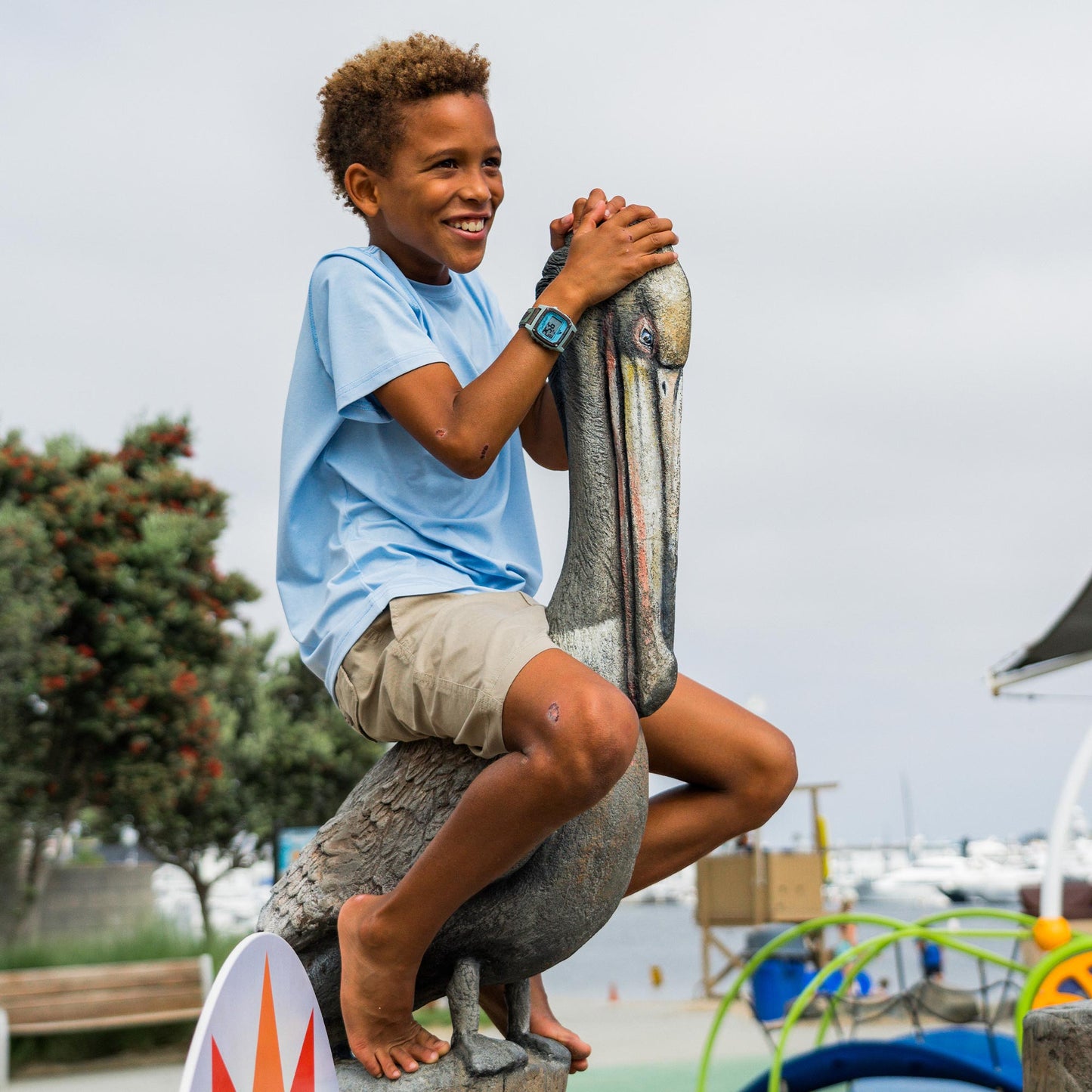 AFTCO Youth Landlocked Shorts Blue Shadow