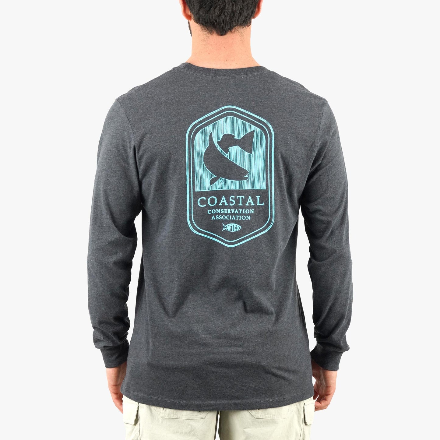 AFTCO CCA LS T-Shirt Bluesteel Heather