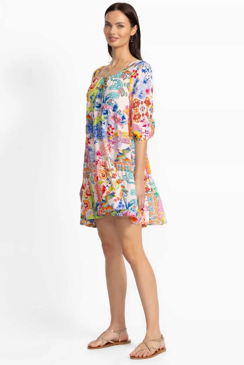 PAULA TIERED MINI DRESS