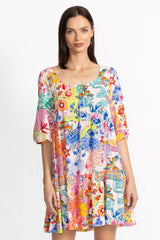 PAULA TIERED MINI DRESS