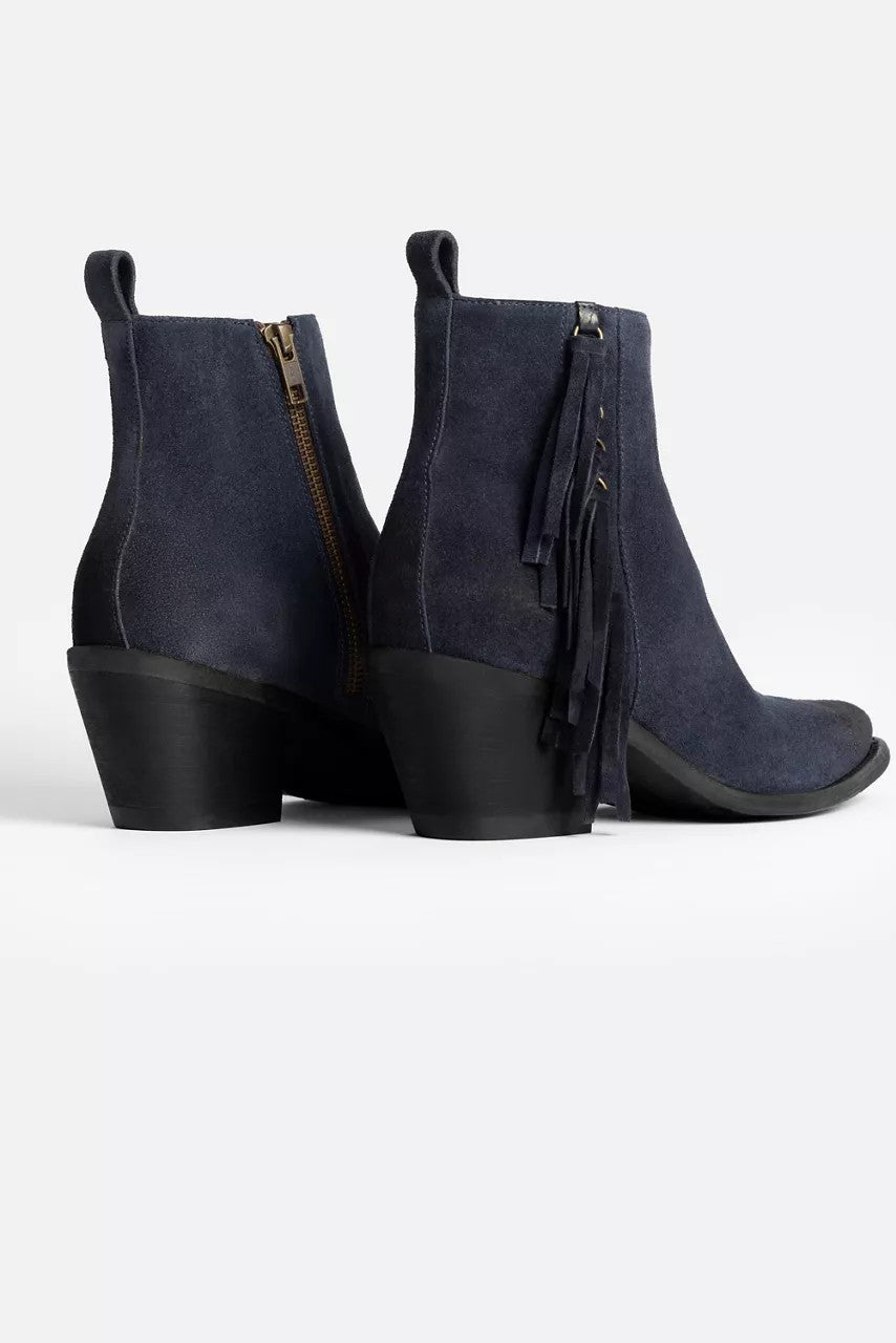 FRINGE ITALIAN SUEDE ANKLE BOOT