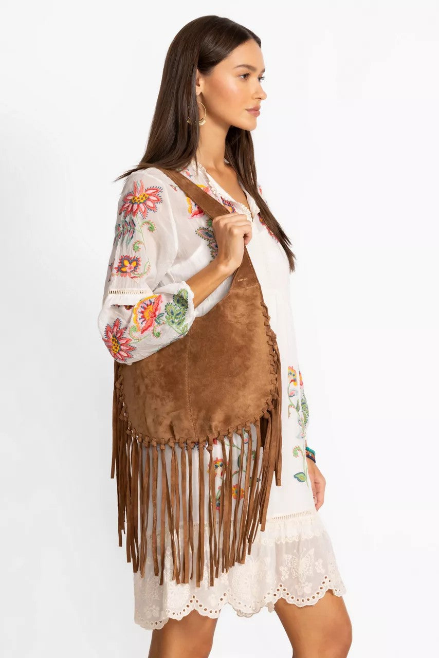 WESTERN ITALIAN SUEDE FRINGE BAG