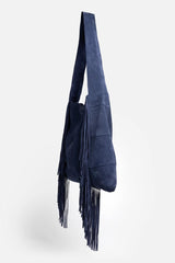 ITALIAN SUEDE FRINGE HOBO