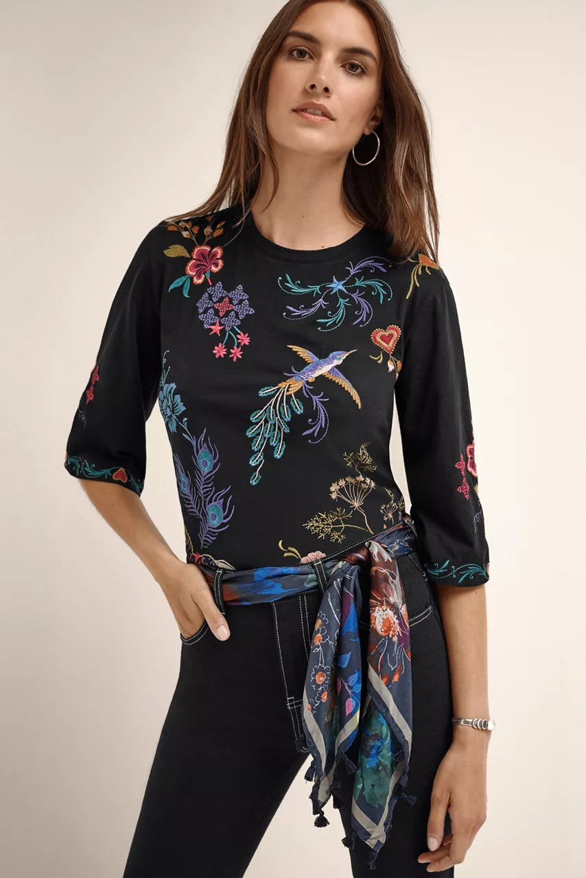 MIDNIGHT SILK SCARF