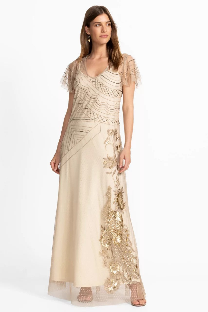 AMERYS SEQUIN MESH DRESS