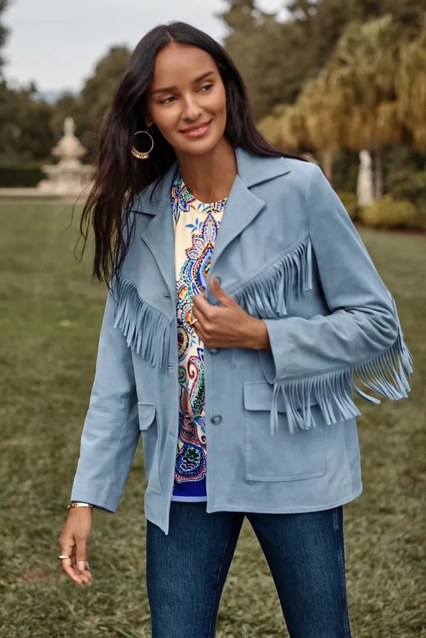 ITALIAN SUEDE FRINGE JACKET