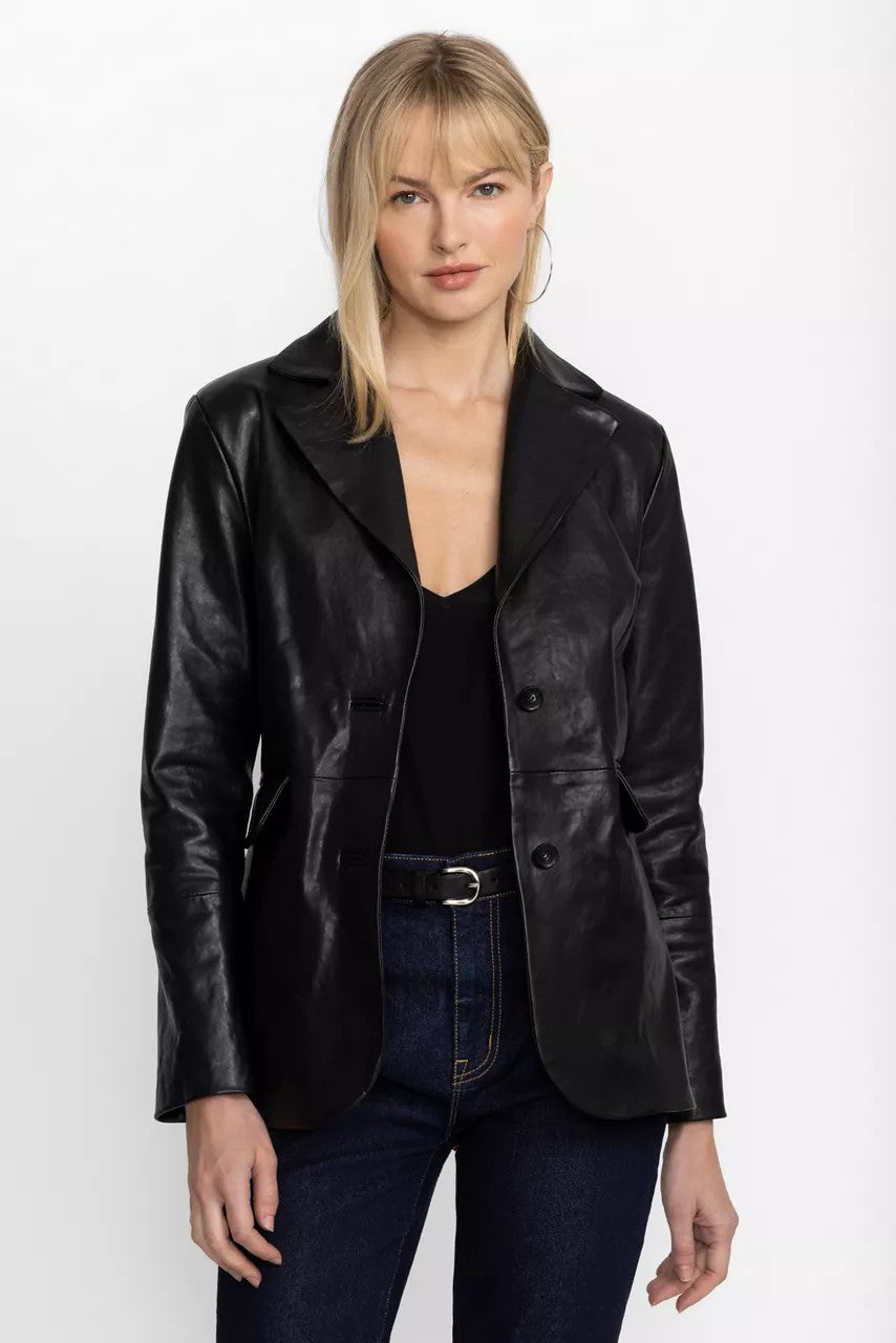 ITALIAN LEATHER CLASSIC BLAZER