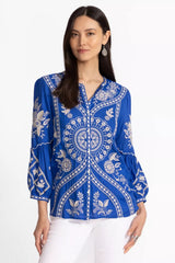 SCALLOP SLEEVE BLOUSE