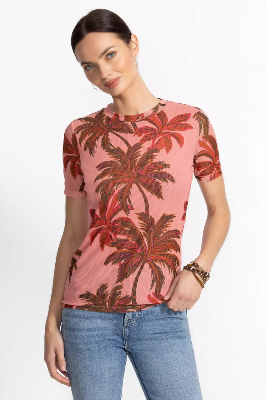 ELEANOR SHORT SLEEVE MESH TEE