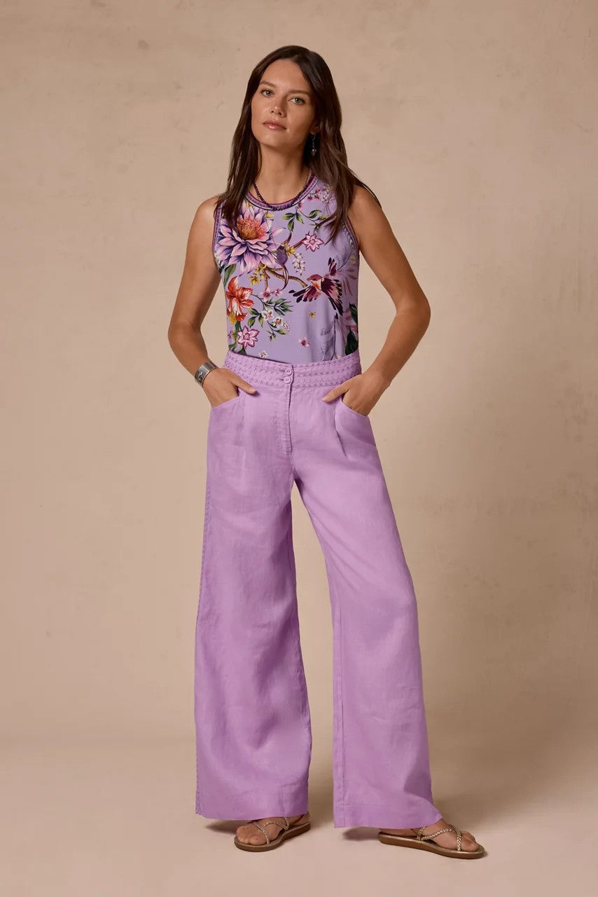 WIDE LEG PLEAT PANT