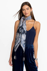 ROMAN PAISEY SILK SCARF