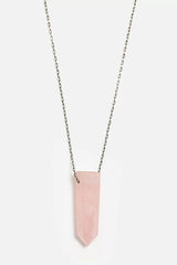 Joseph Brooks Rose Quartz Necklace