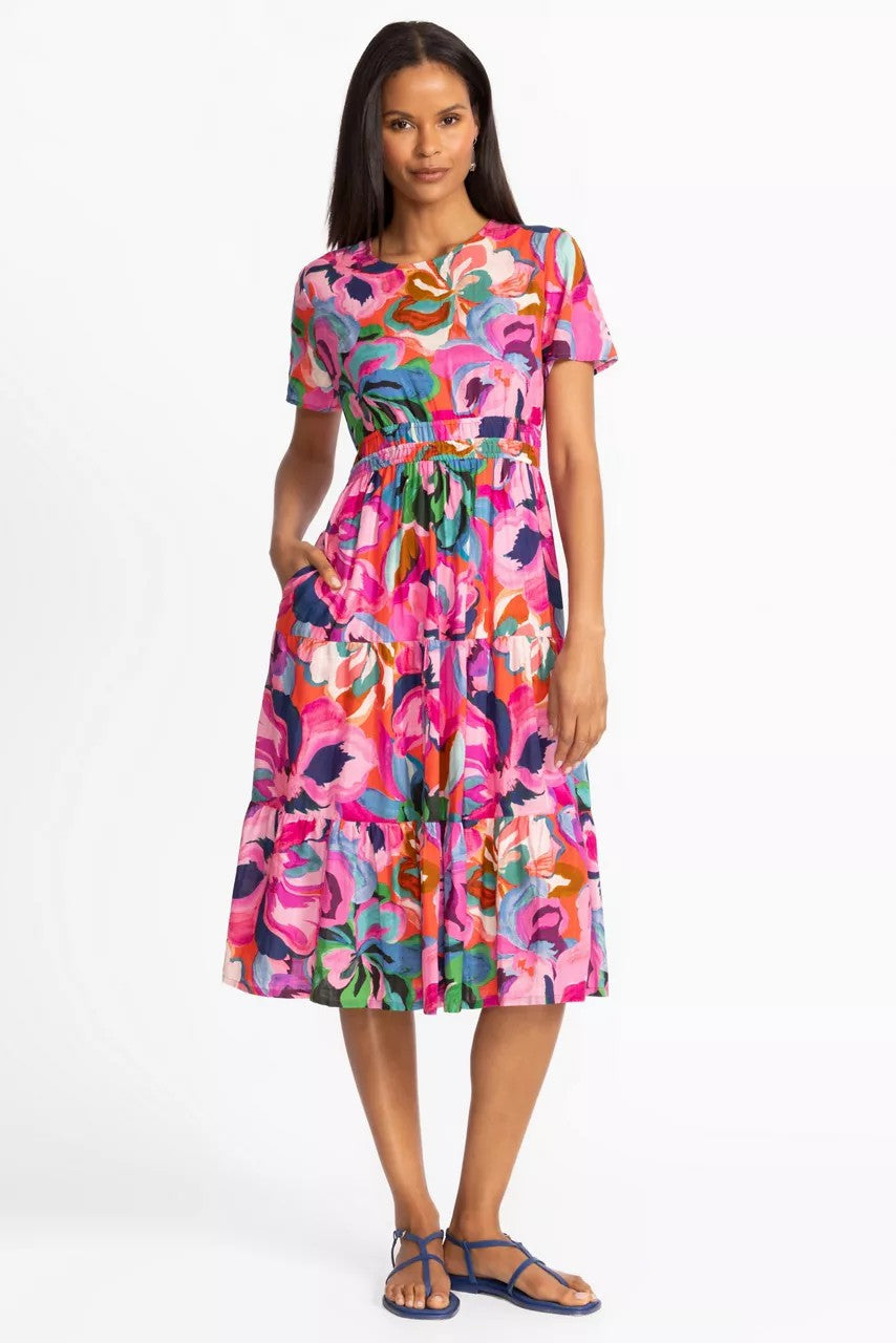 SMOCKED TIER DRESS