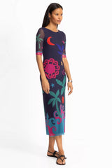 ASTRID MESH MIDI DRESS