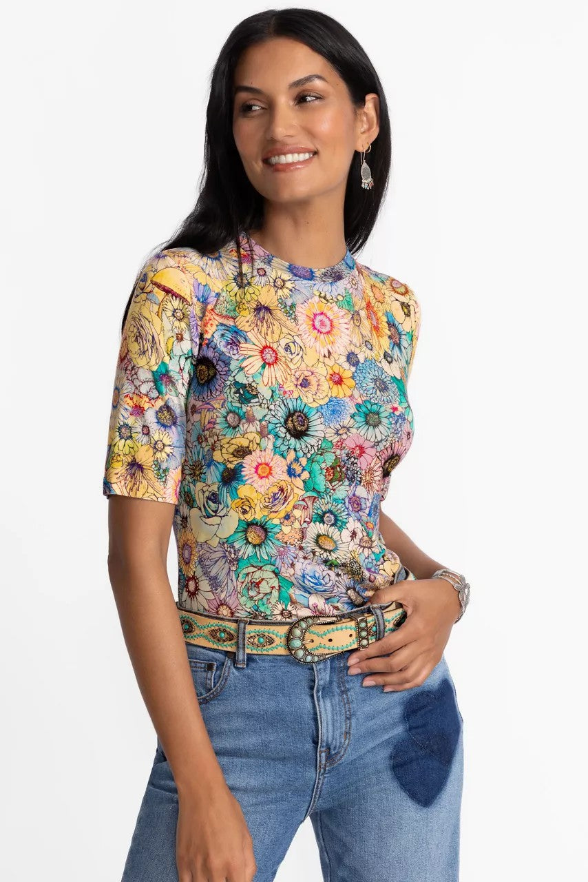 THE JANIE FAVORITE FITTED ELBOW SLEEVE TEE