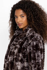 CROPPED FAUX FUR JACKET