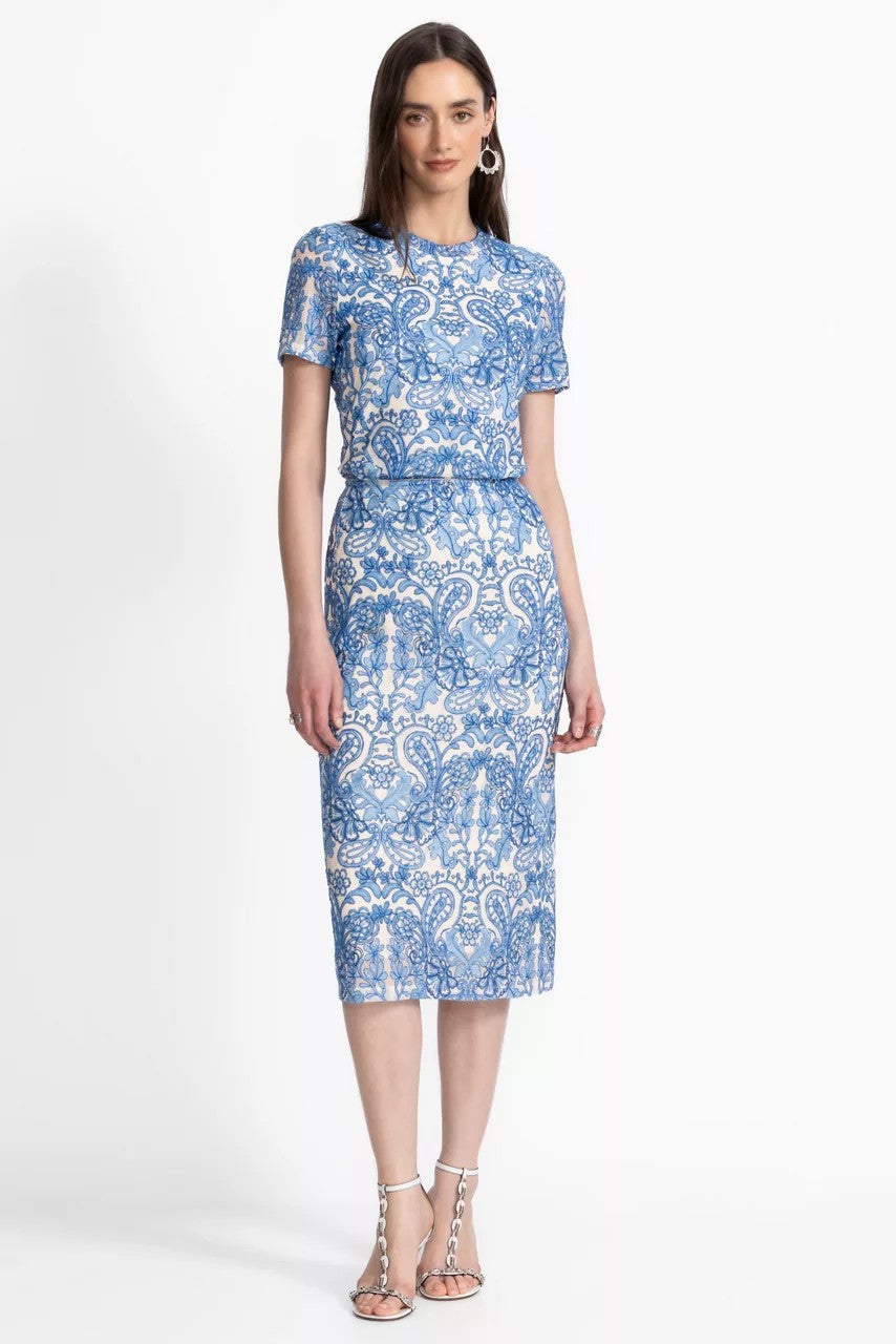 LIZANDREA MESH MIDI SKIRT