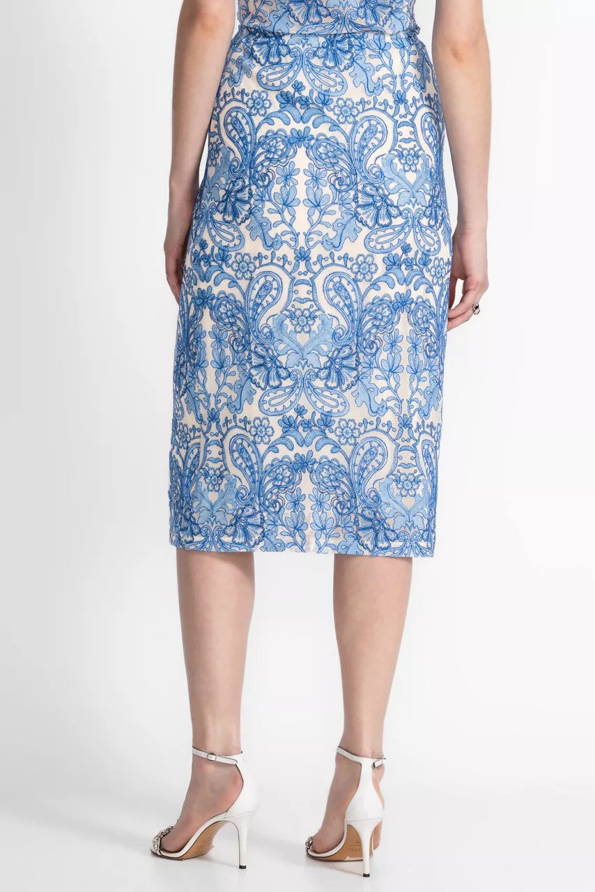 LIZANDREA MESH MIDI SKIRT