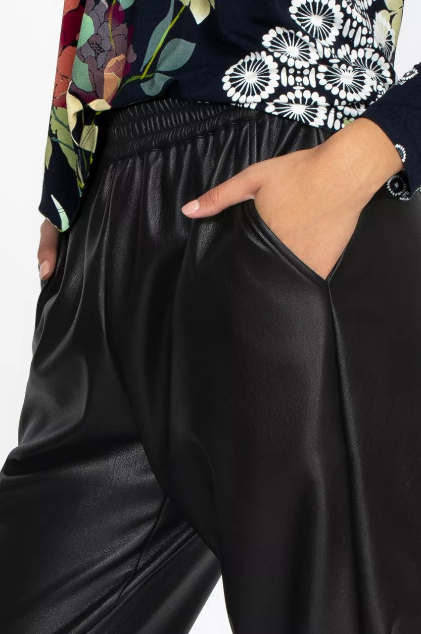 Vegan Leather Jogger
