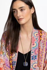 LARGE SEMIPRECIOUS PENDANT NECKLACE