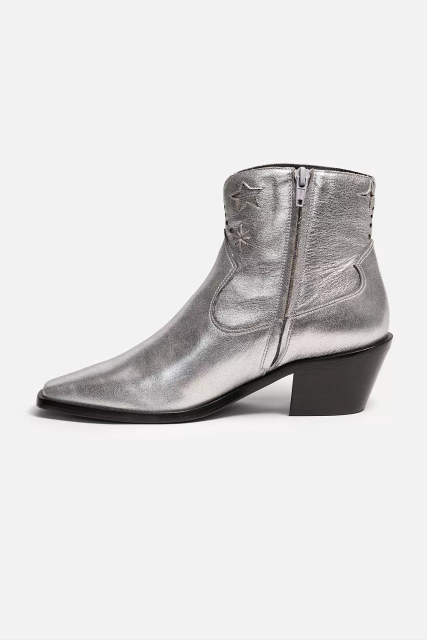 COSMOS METALLIC LEATHER BOOTIE