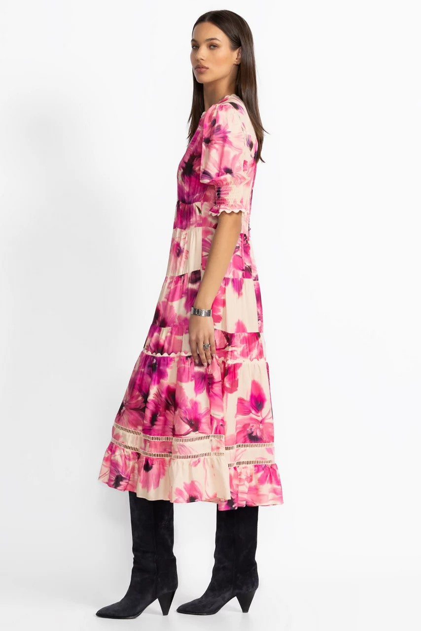 DAPHNE TEA LENGTH DRESS