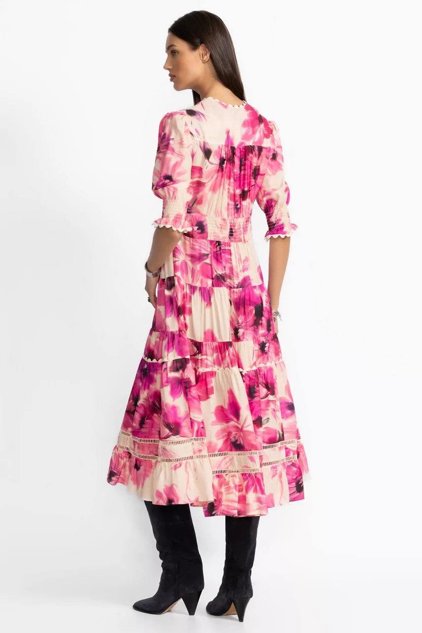 DAPHNE TEA LENGTH DRESS