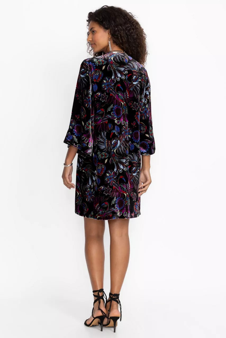 TIE FRONT KIMONO DRESS