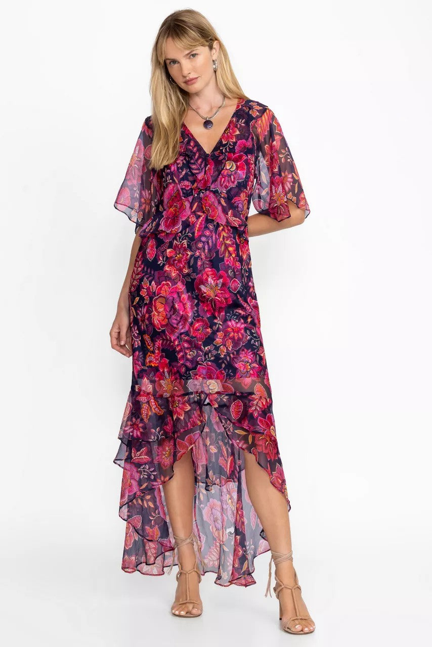 LUXEE RUFFLE MAXI DRESS