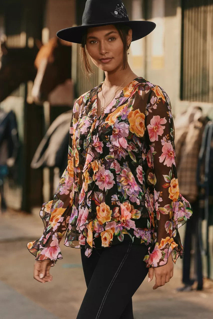 KYLIE RUFFLE BLOUSE