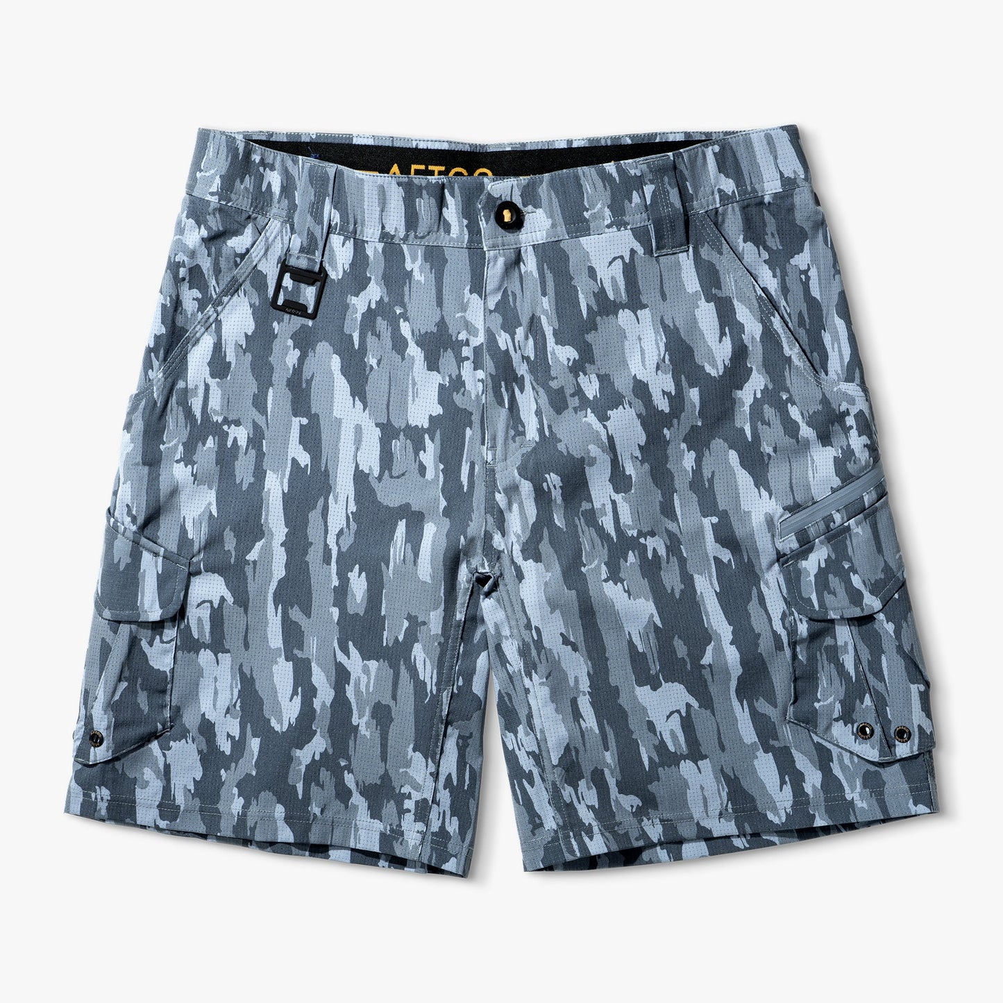 AFTCO Pinnacle Fishing Shorts Naval Storm Camo
