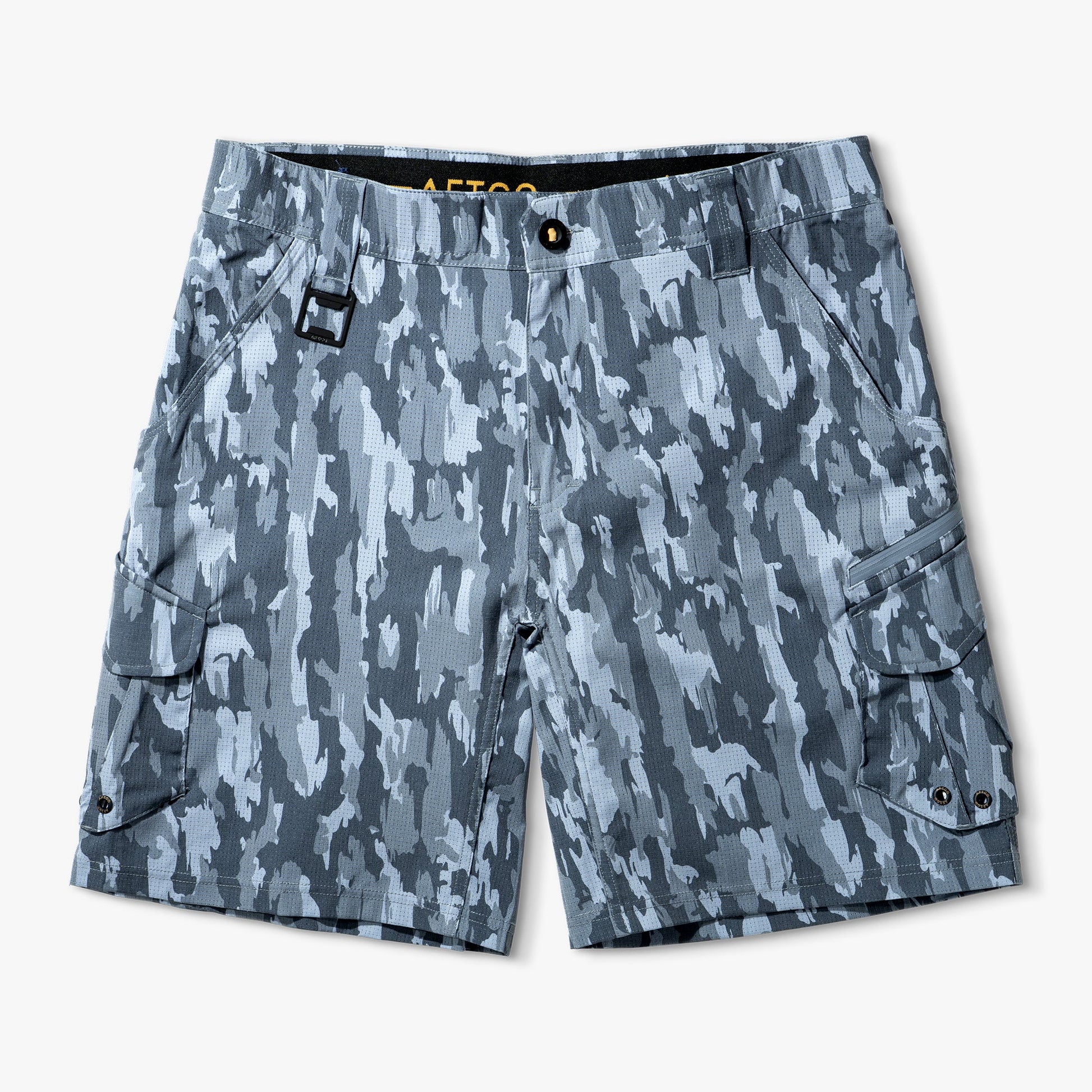 AFTCO Pinnacle Fishing Shorts Naval Storm Camo